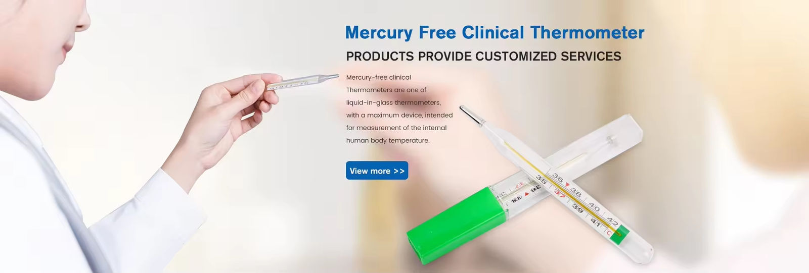 Termómetro médico libre de mercurio