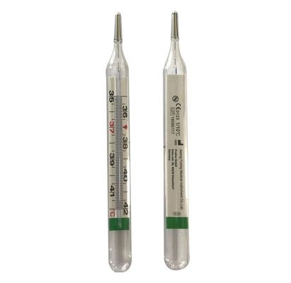 Termómetro de vidrio libre de mercurio para medición de la temperatura oral y de las axilas en el hogar