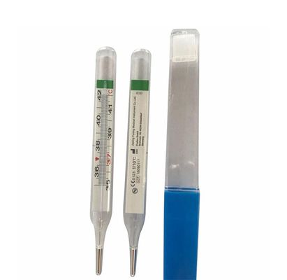 Termómetro de vidrio libre de mercurio para medición de la temperatura oral y de las axilas en el hogar