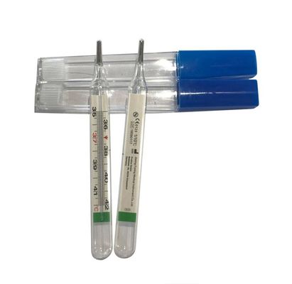 Termómetro de vidrio libre de mercurio para medición de la temperatura oral y de las axilas en el hogar